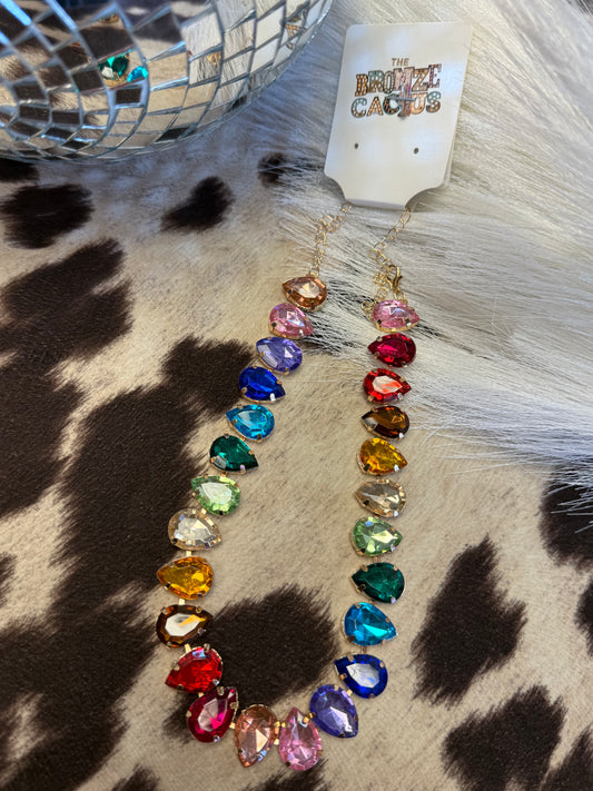 Prism Parade Crystal Necklace