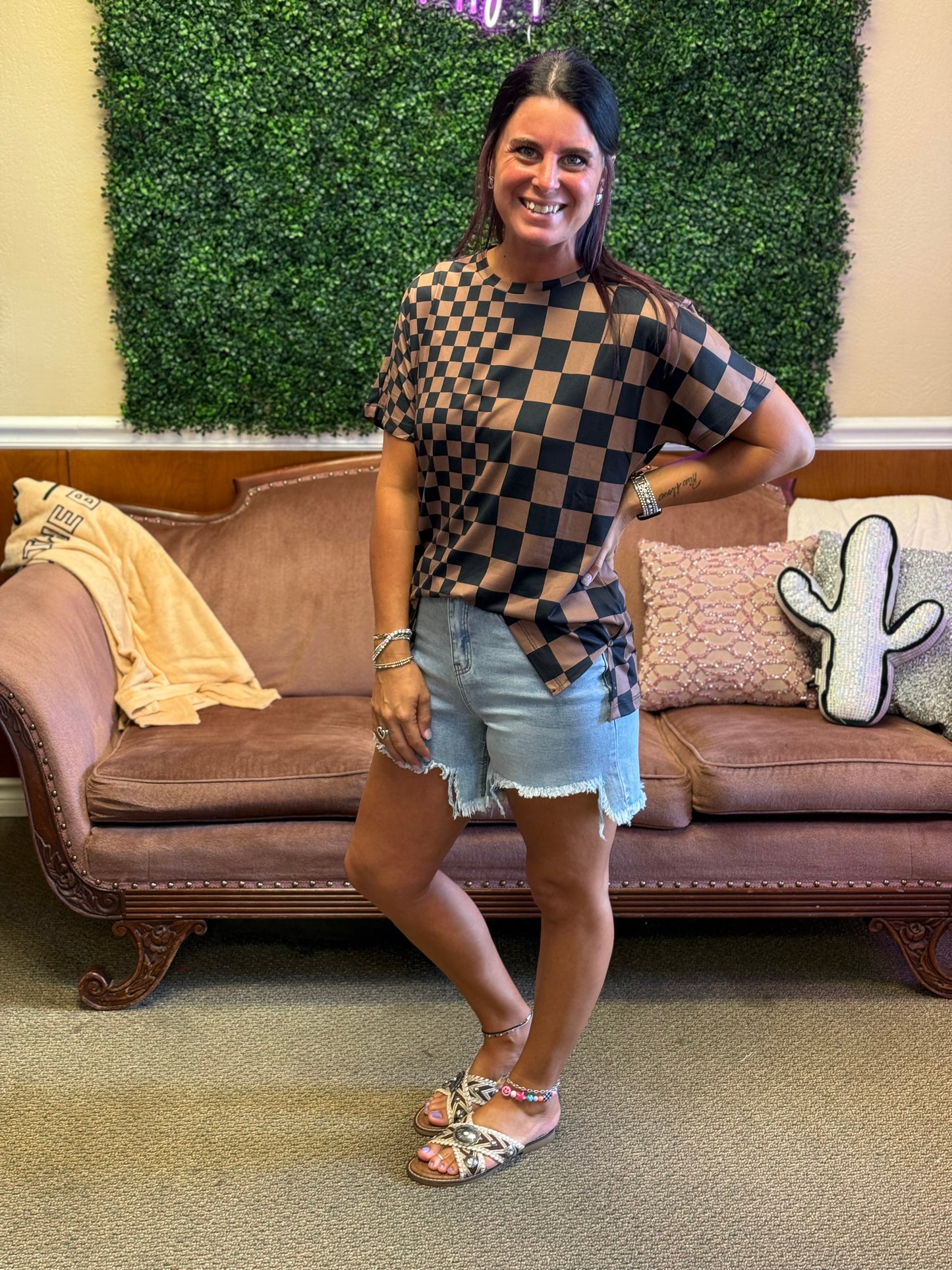 Checkmate Chic Top
