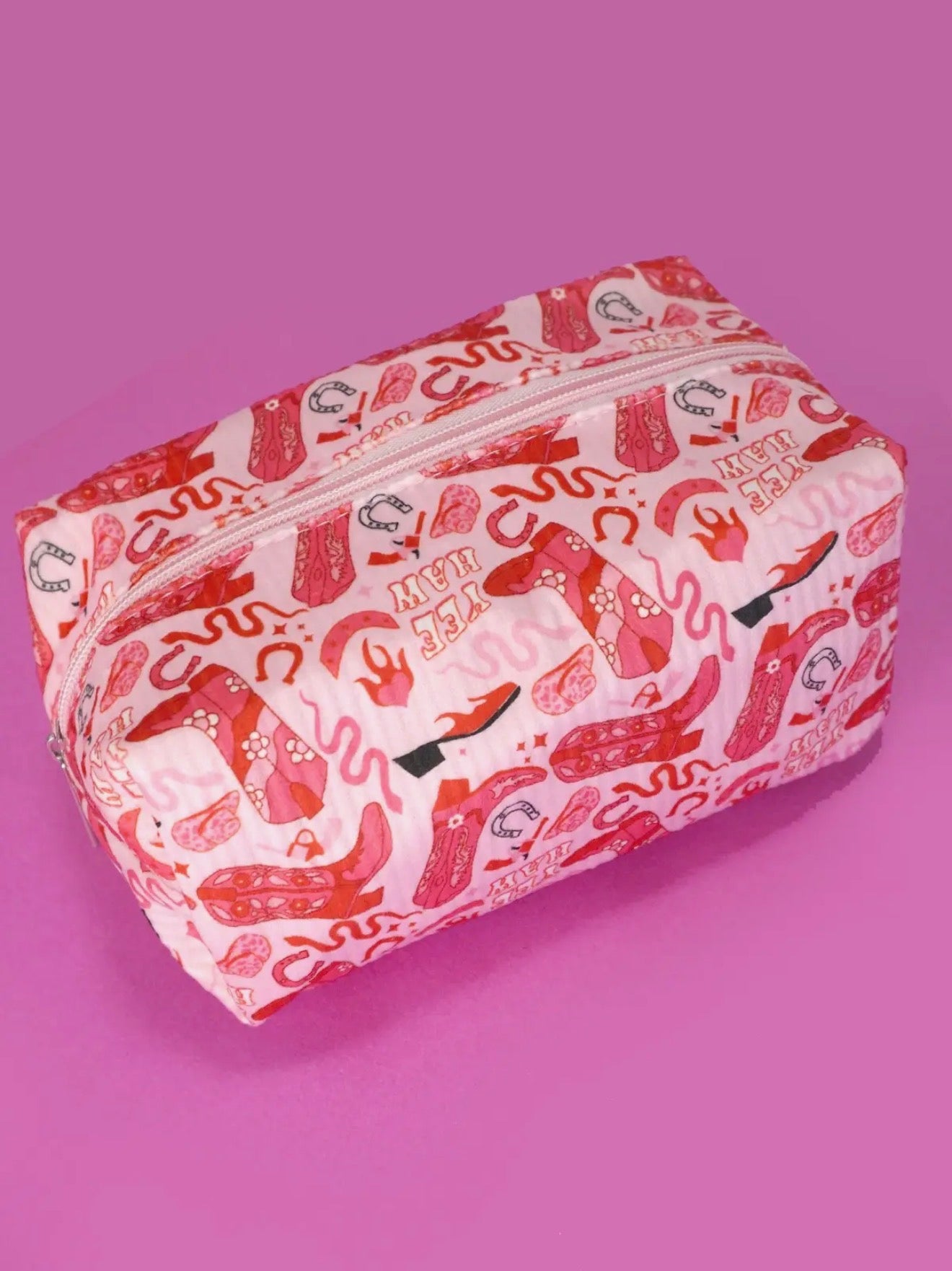 Pink Pony Glam Makeup Bag
