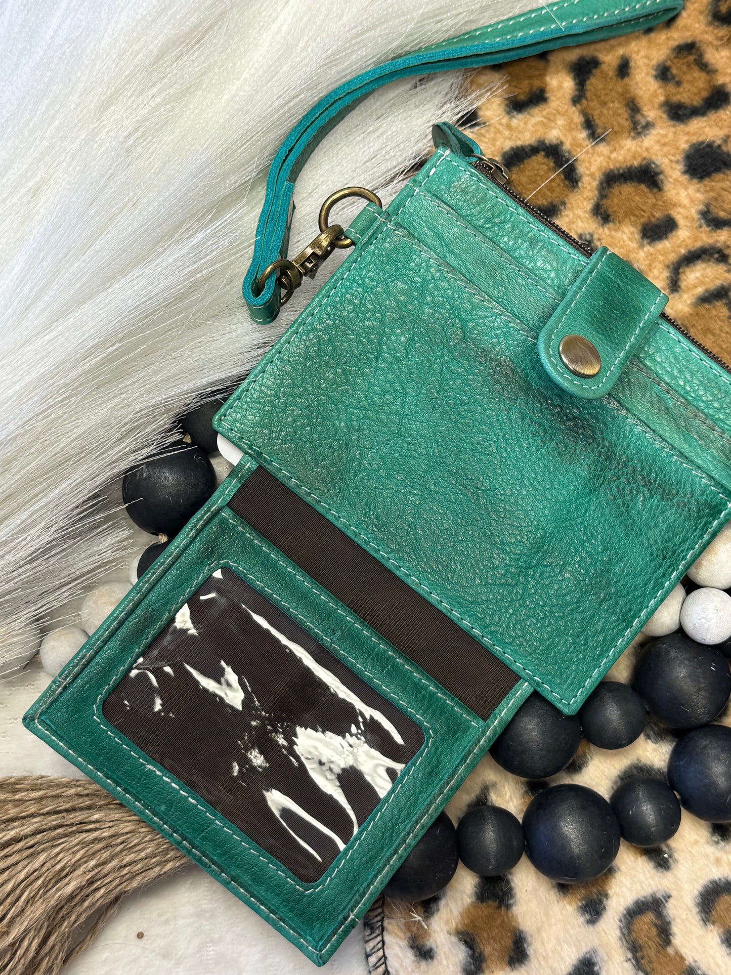 Emerald Trail Wristlet Wallet