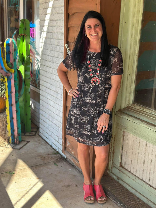 Midnight Mustang Dress