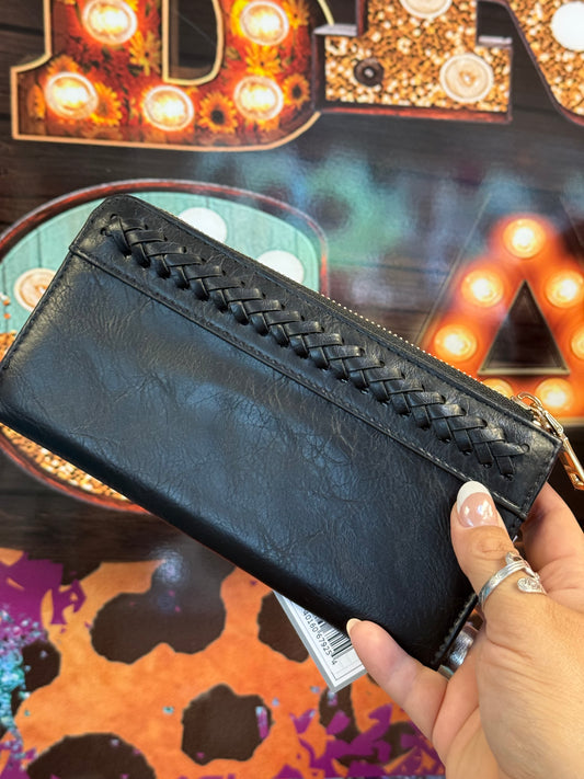 Raven Braided Wallet