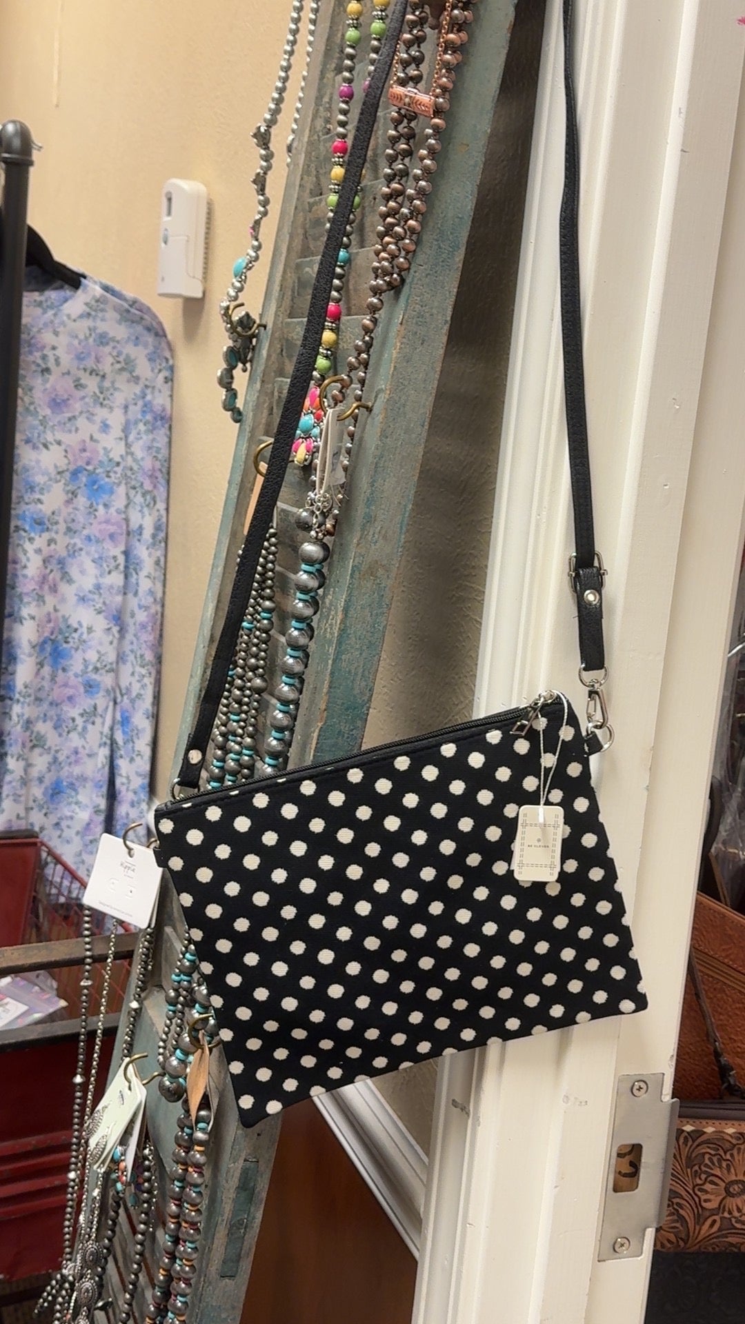 Midnight Dot Crossbody