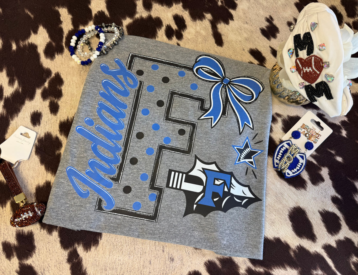 Indians Bow & Bold Tee