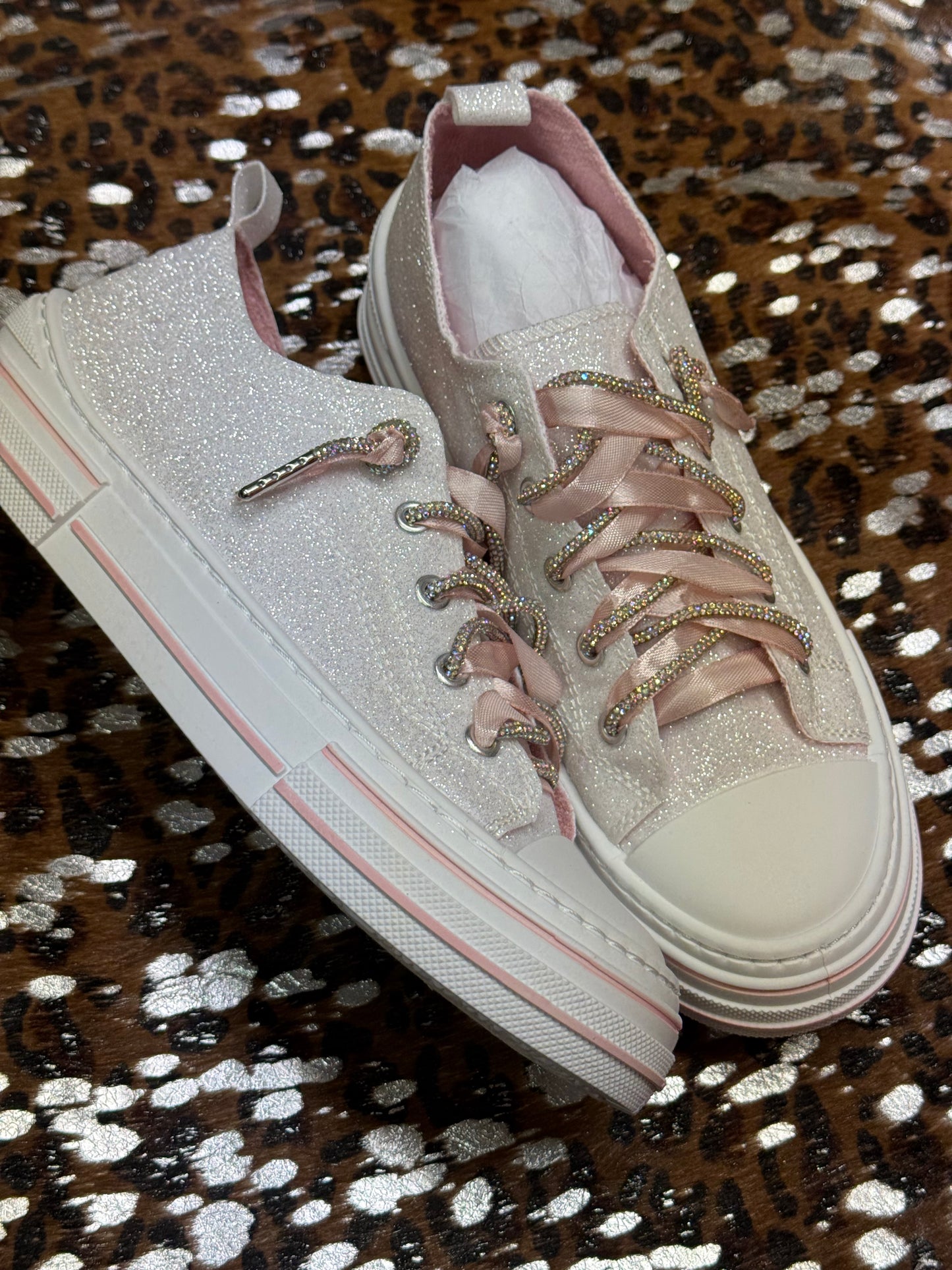 Pretty in Pink Sparkle Sneakers