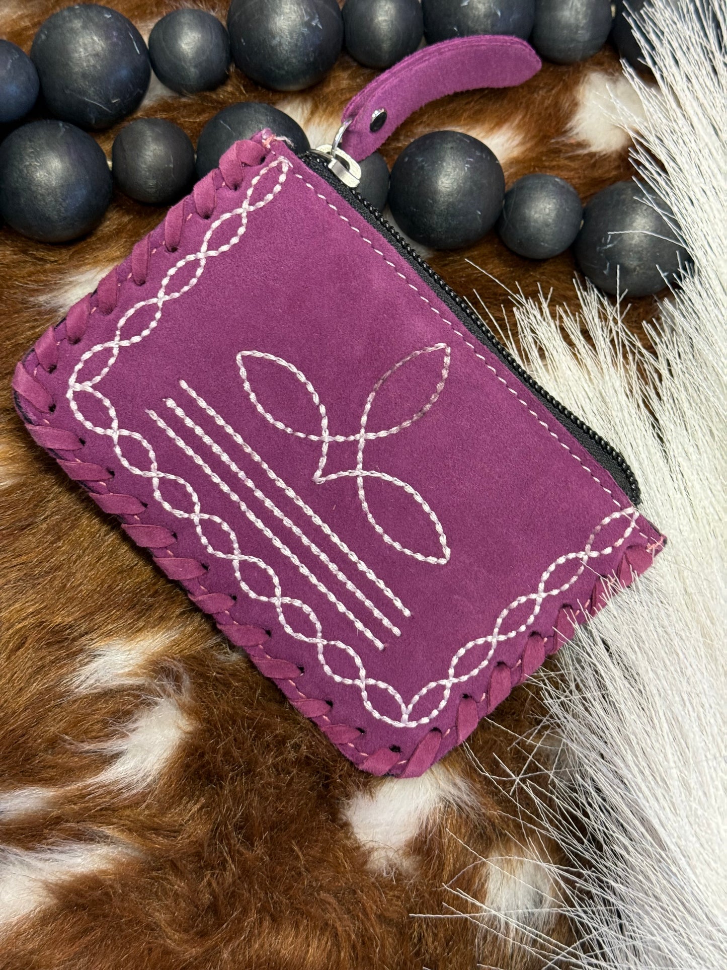 Plum Prairie Coin Pouch