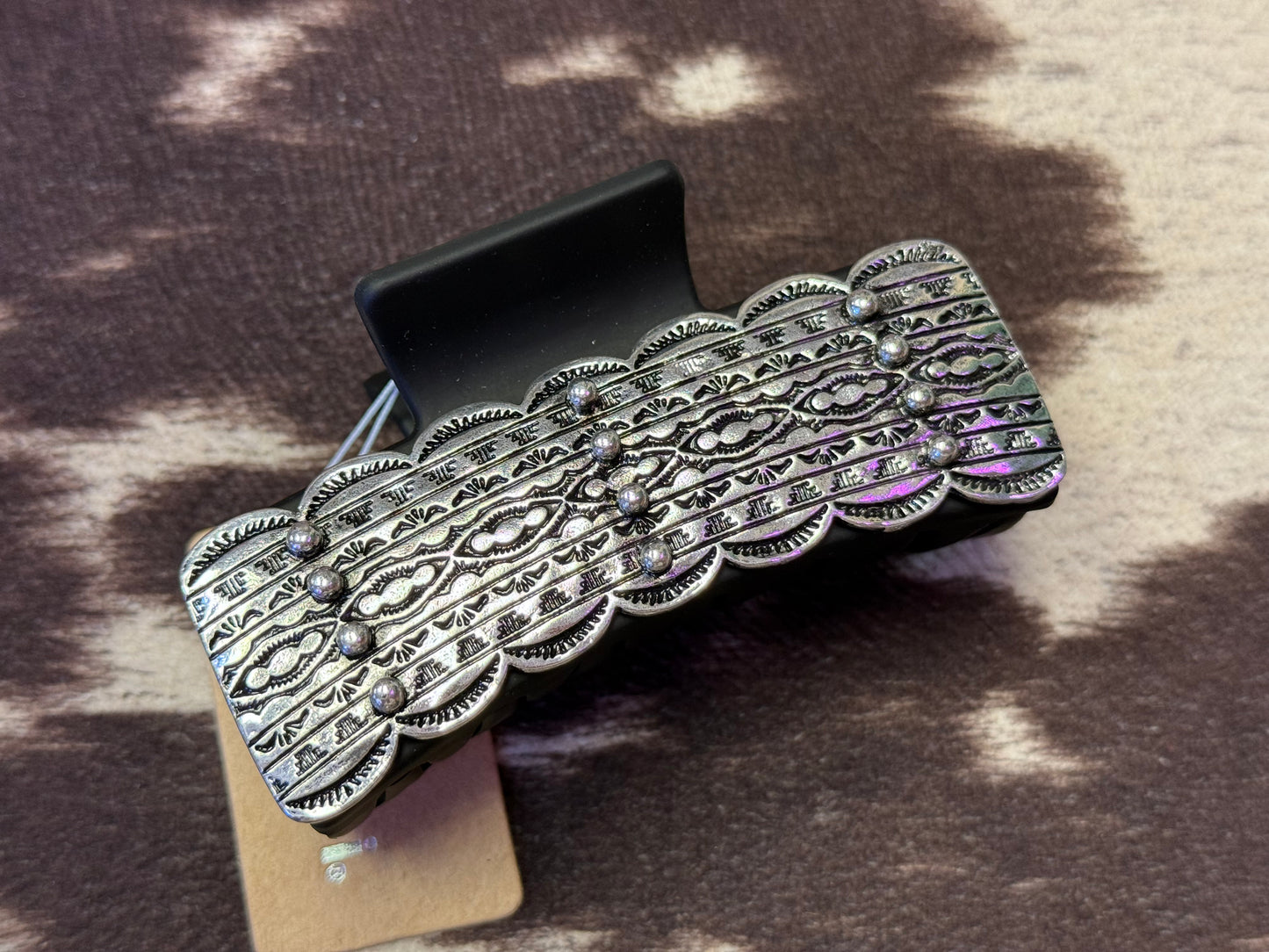 Prairie Silver Claw Clip