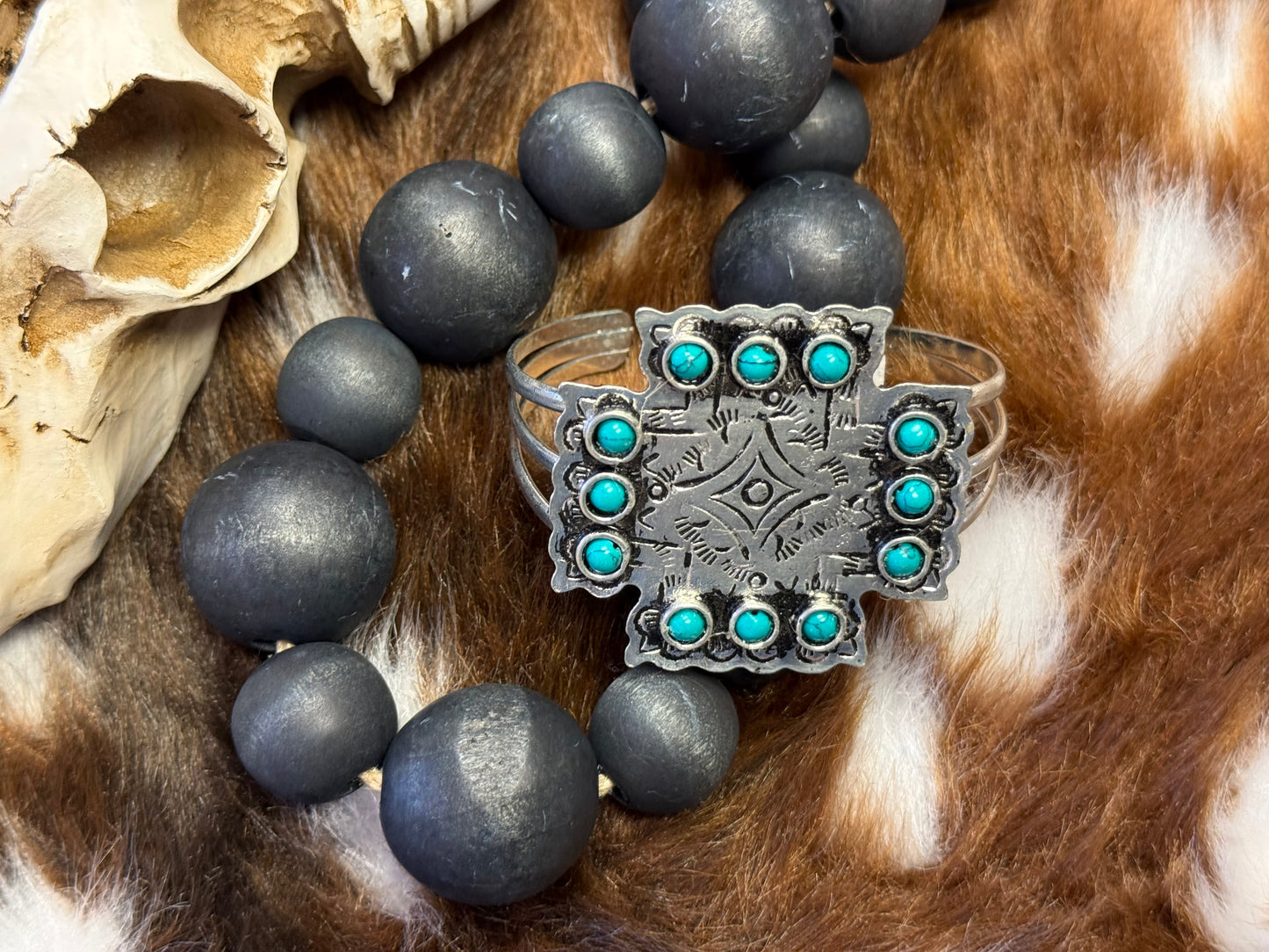 Silver Sage Cuff Bracelet