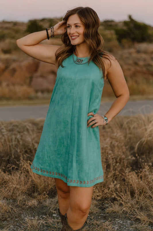 Sagebrush Suede Dress