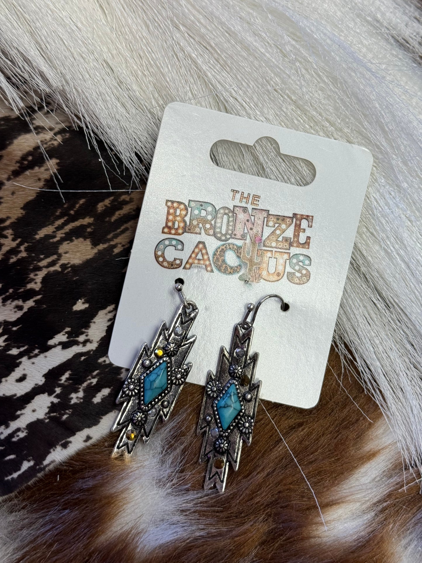 Turquoise Aztec Trail Earrings