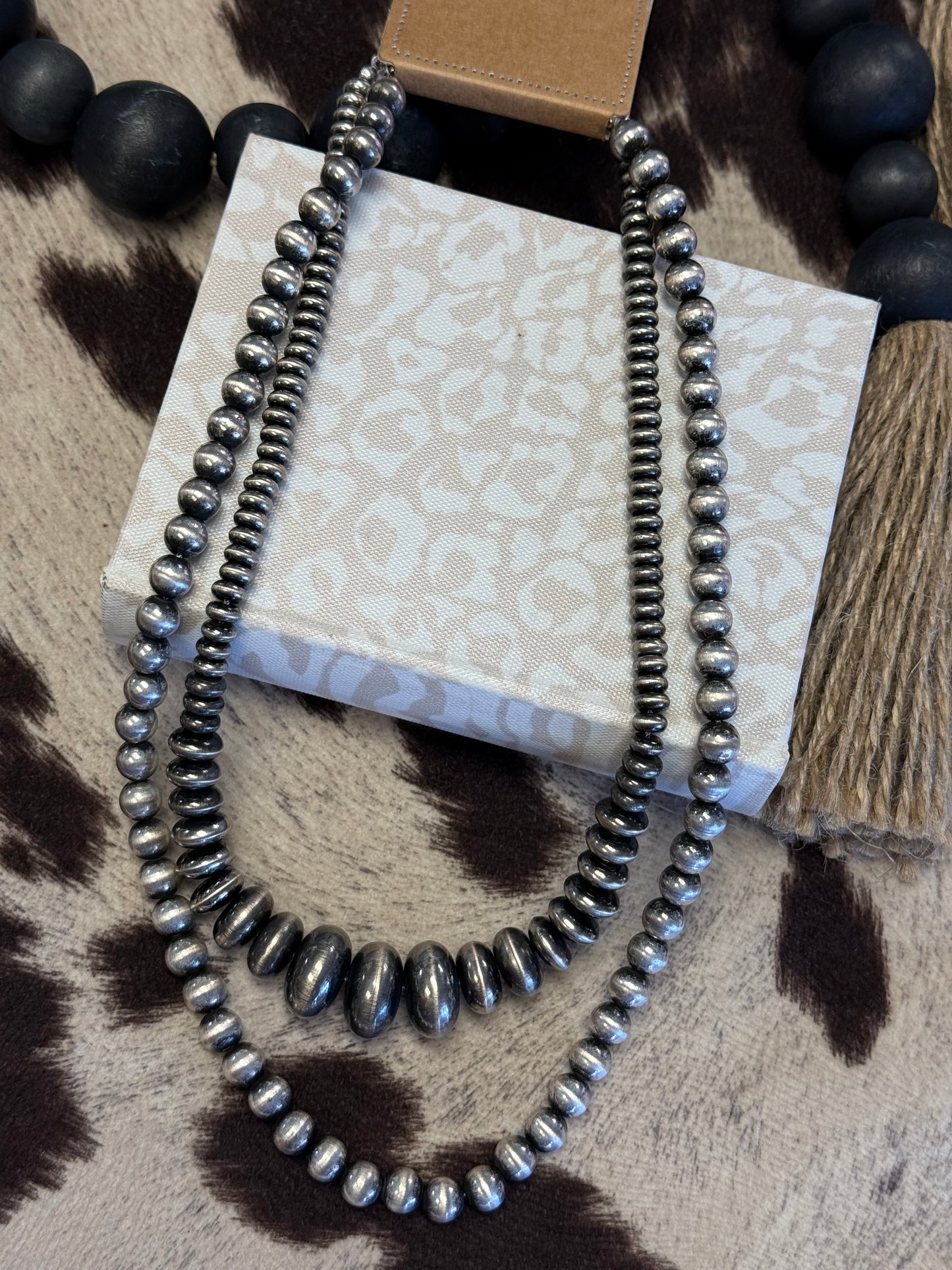 Desert Silver Duo Necklace