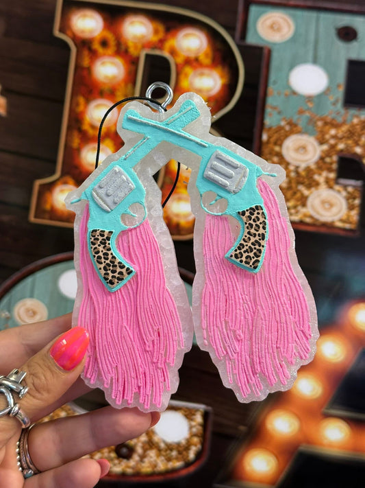 Fringe Teal Pistol Freshie