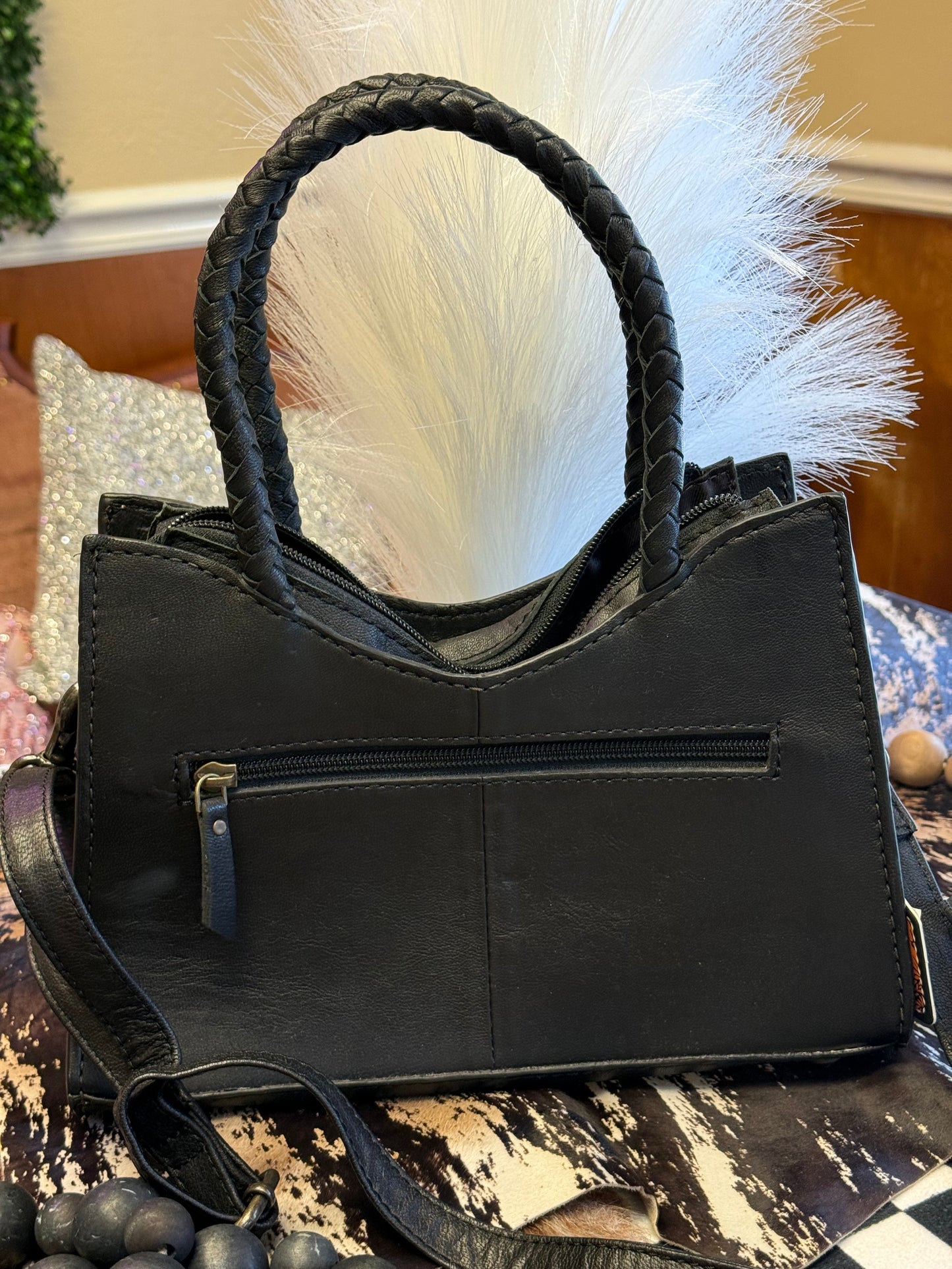 Turquoise Checkmate Tote