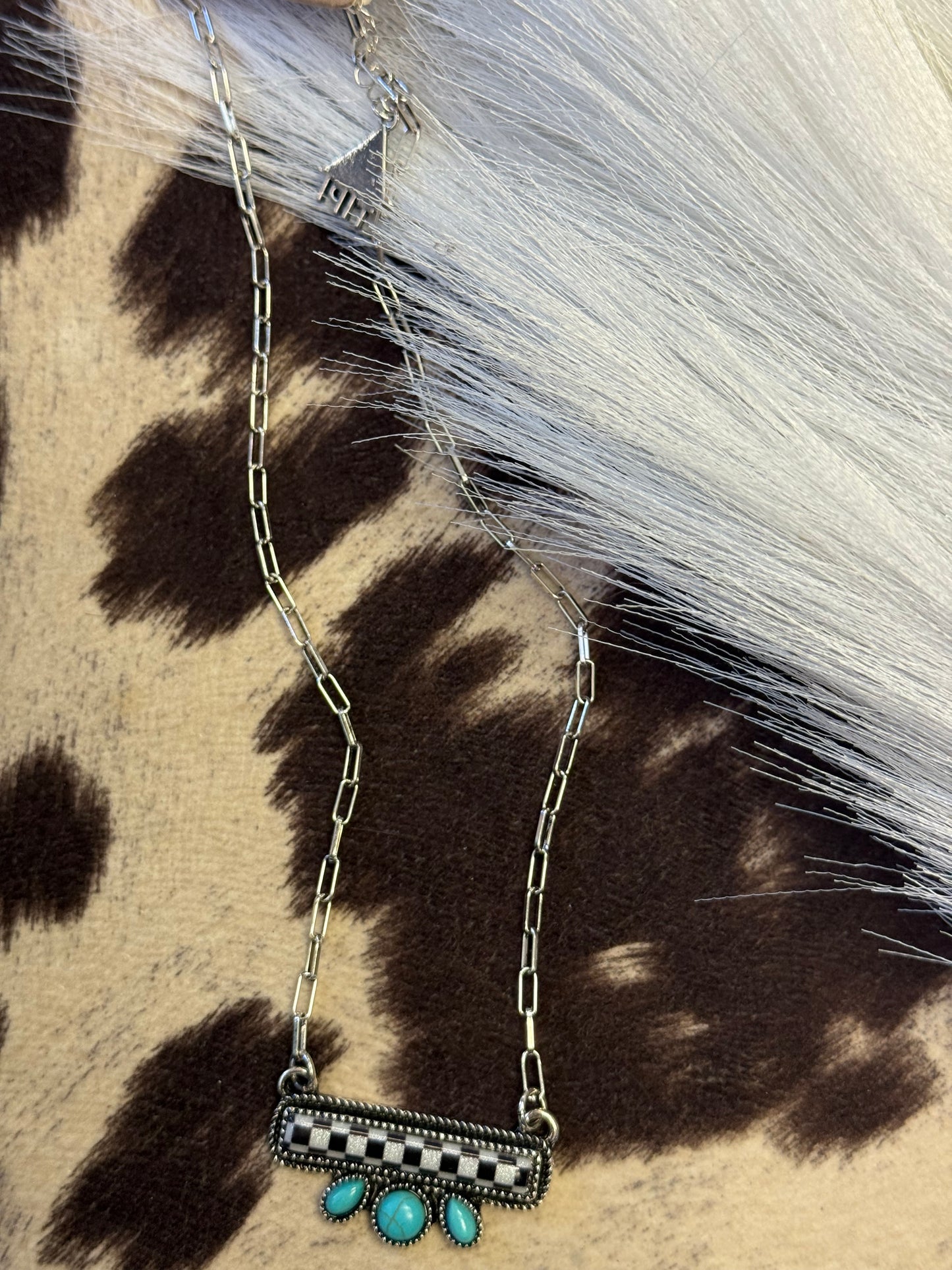 Checkmate Charm Necklace
