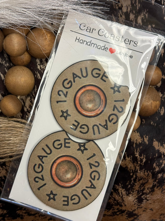Shotgun Shell Car Coasters