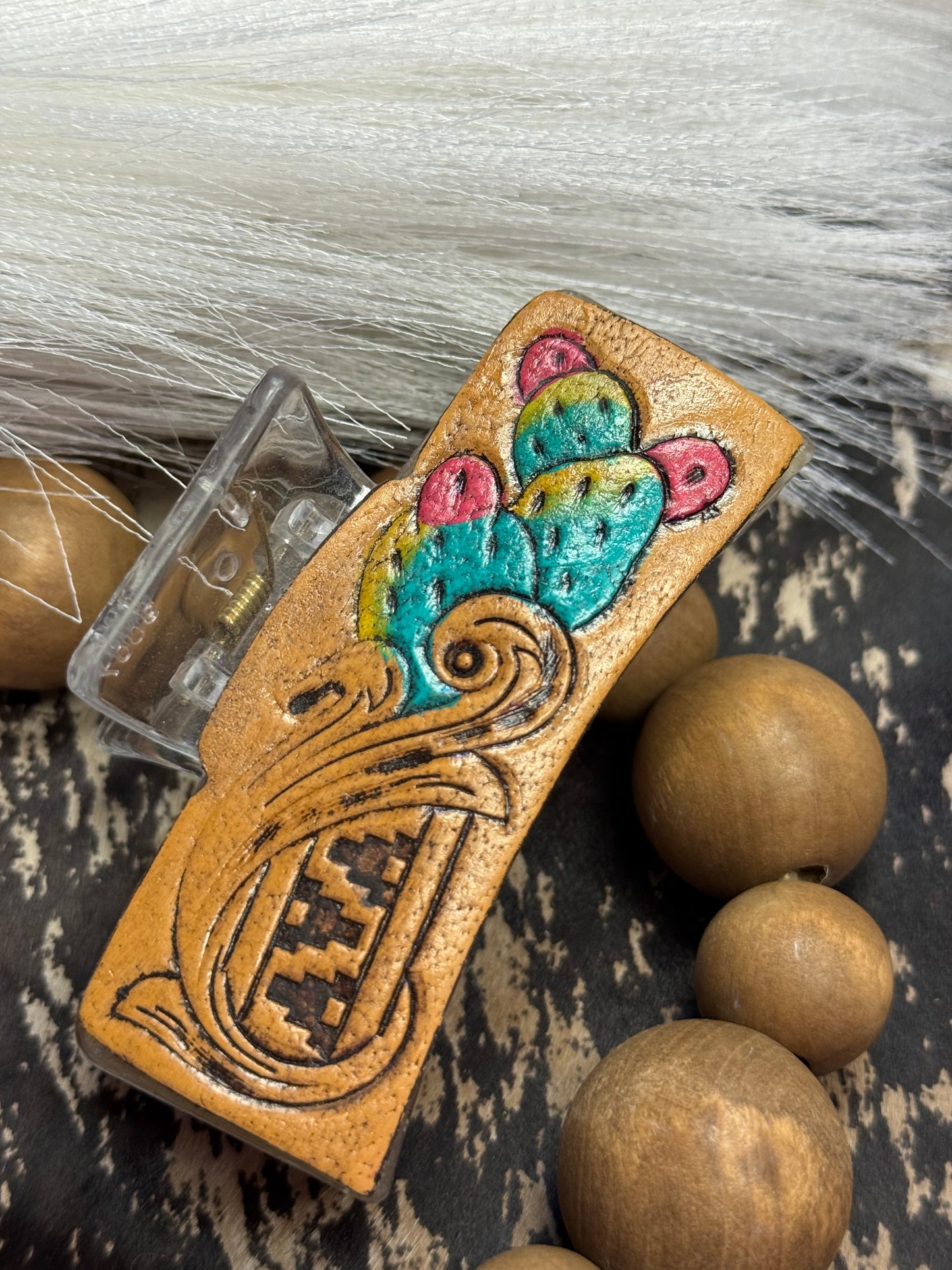 Cactus Bliss Claw Clip