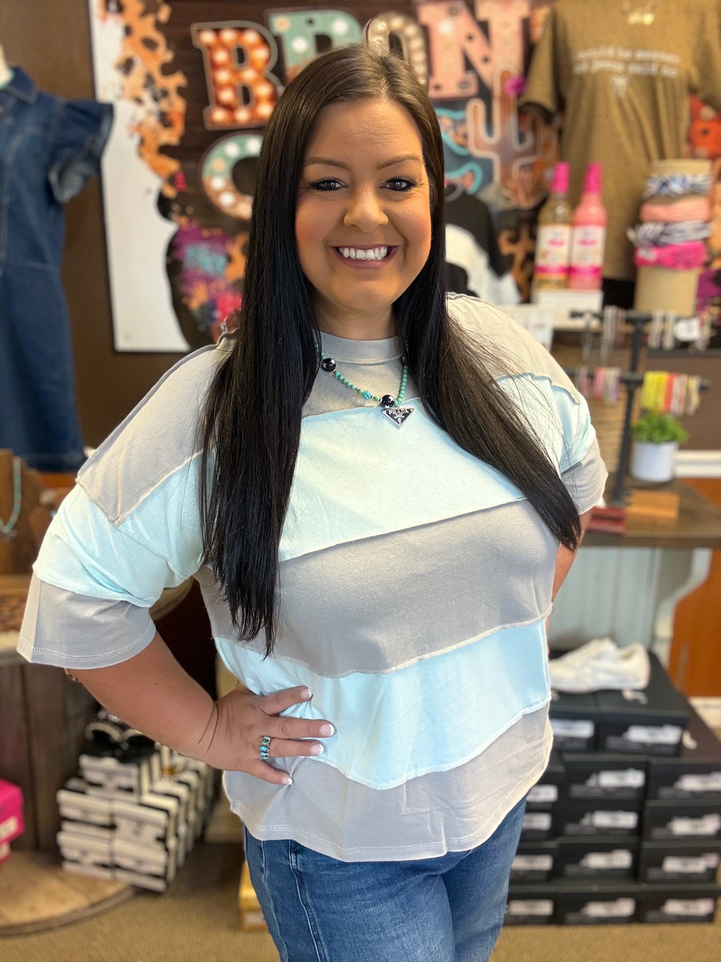 Easy Does It Colorblock Top