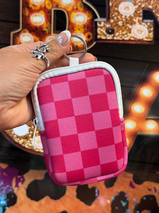 Pink Picnic Sanitizer Keychain