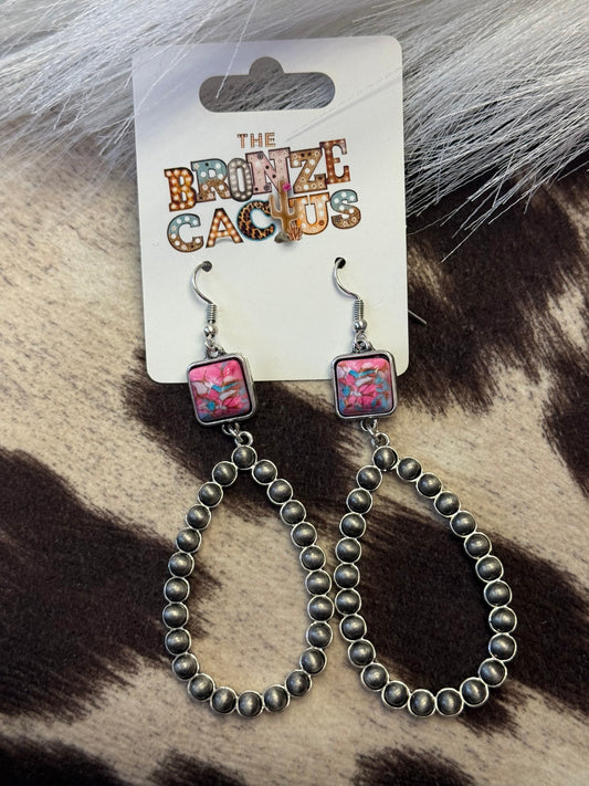Pink Prairie Earrings
