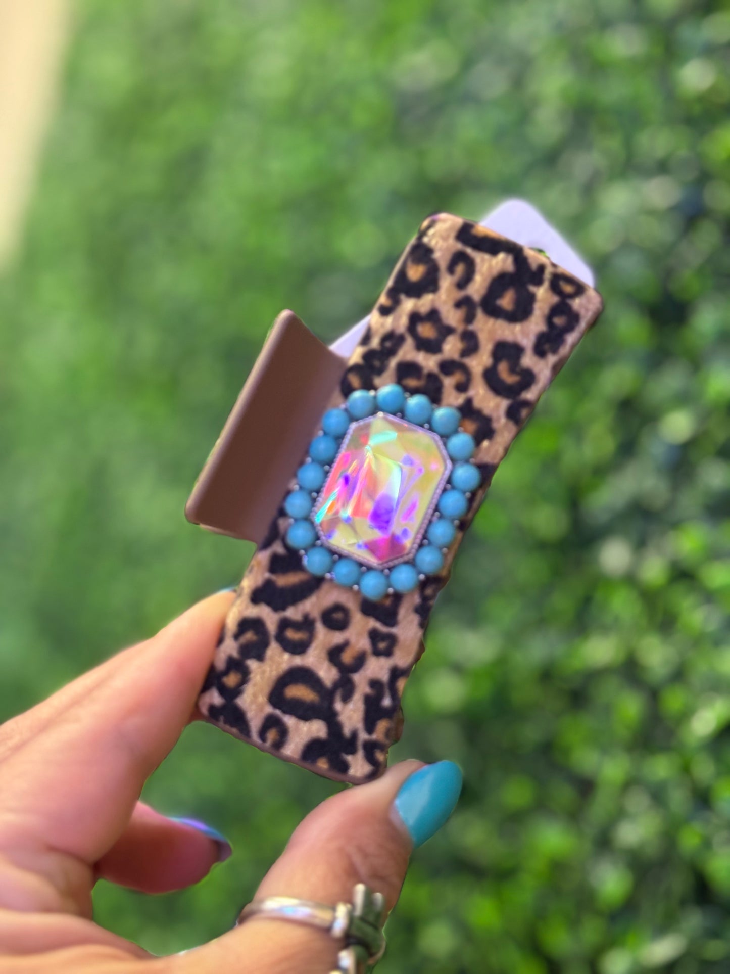 Leopard Prism Claw Clip