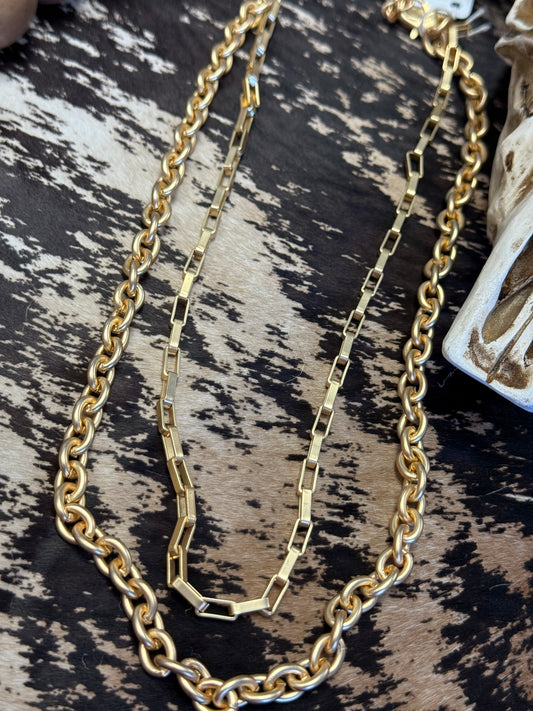 Golden Link Luxe Necklace