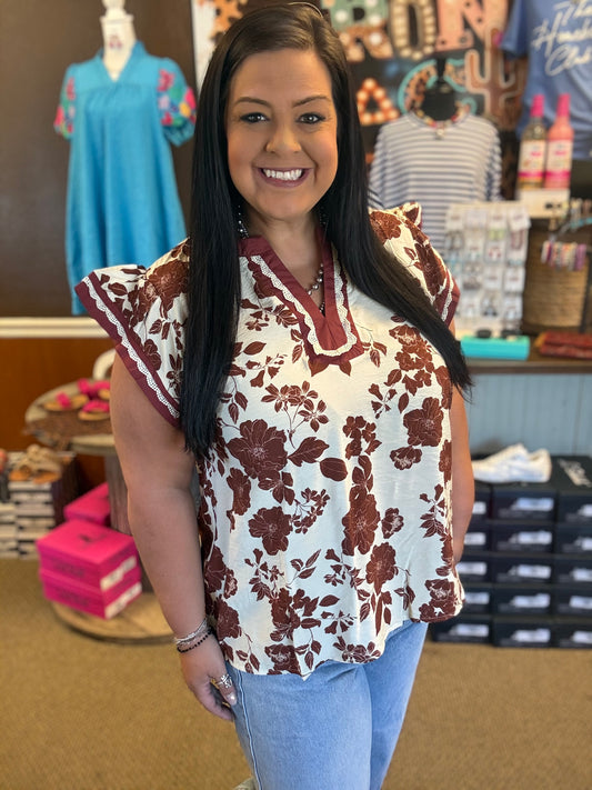 Autumn Bloom Blouse
