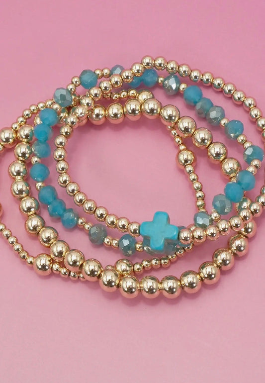 Heavenly Blue Bracelet Stack
