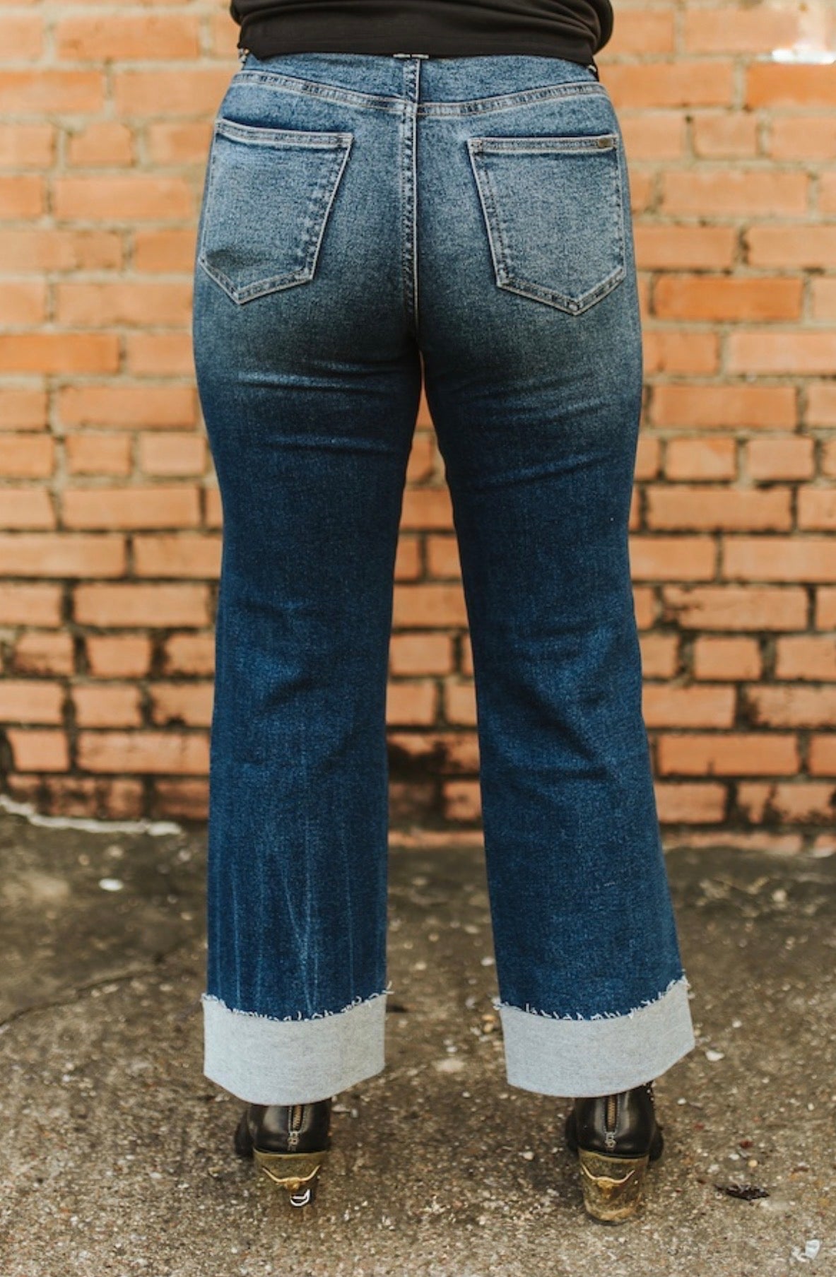 Leopard Peek Crop Jeans
