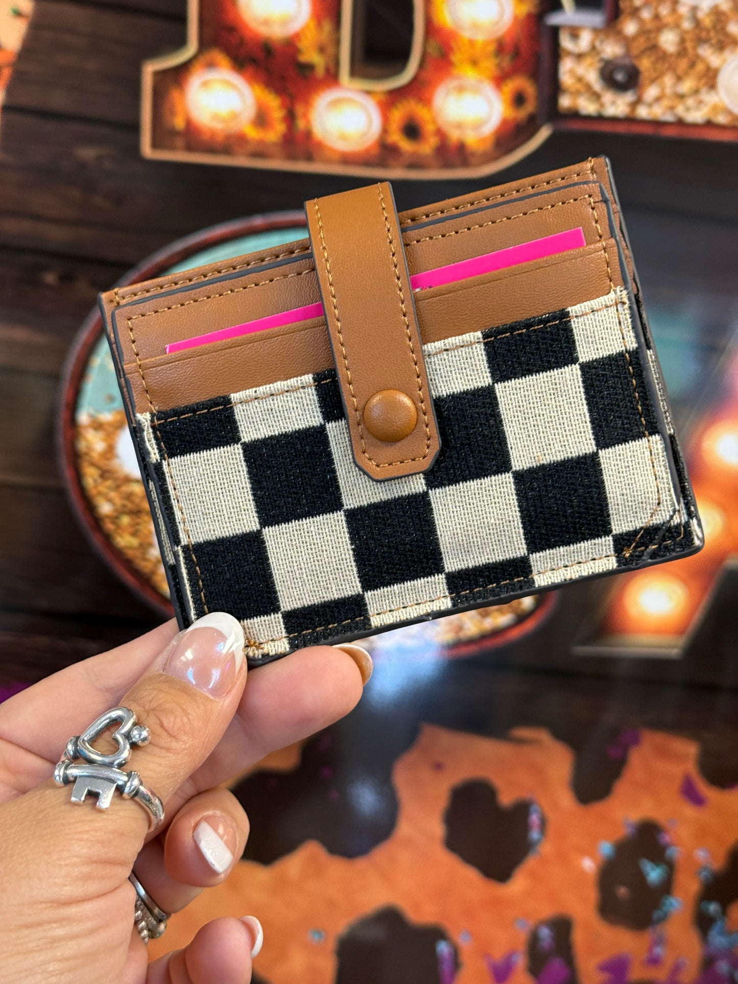 Checkmate Charm Card Holder