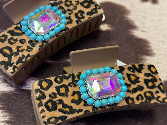 Leopard Prism Claw Clip