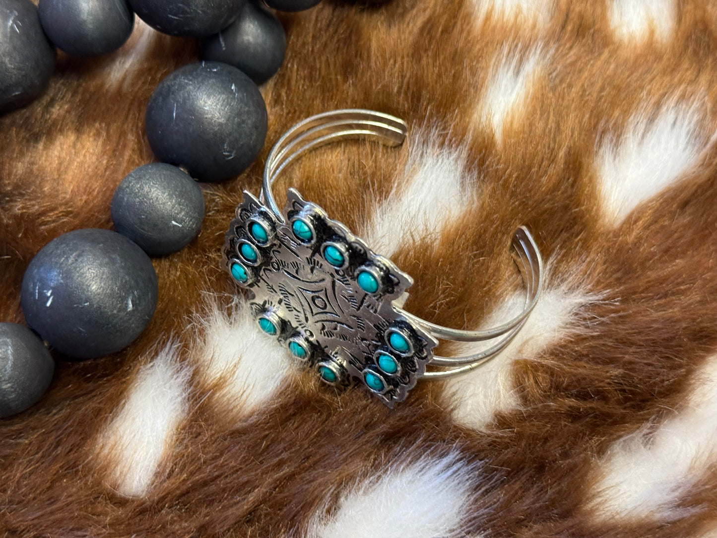 Silver Sage Cuff Bracelet