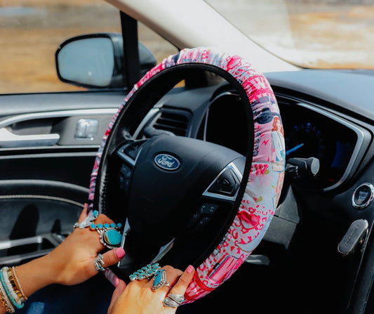 Rodeo Barbie Steering Wheel Cover