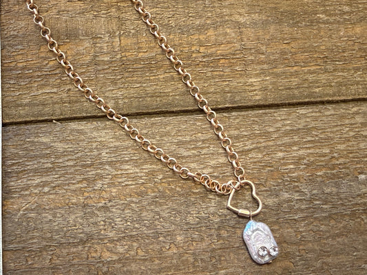 Heart & Stone Necklace