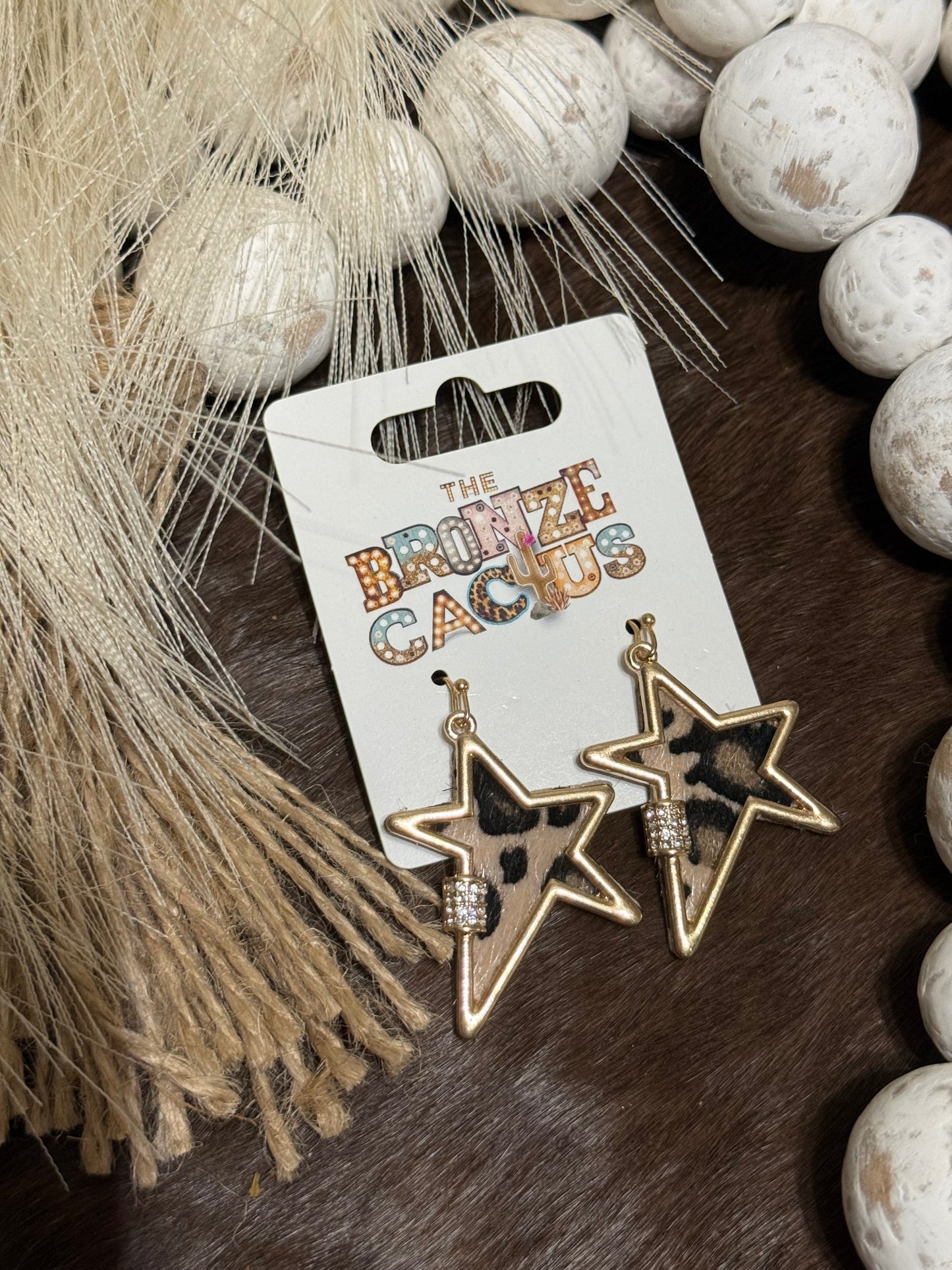 Golden Wild Star Earrings