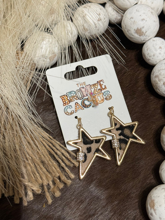 Golden Wild Star Earrings