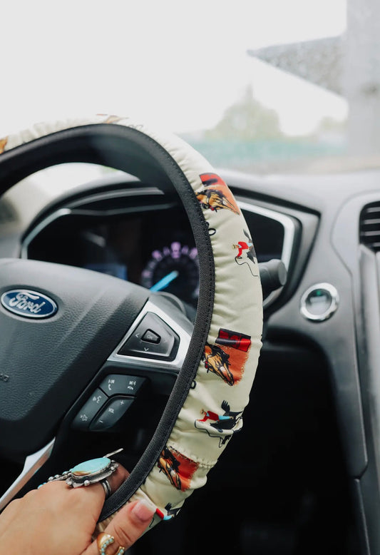 Rodeo Spirit Steering Wheel Cover