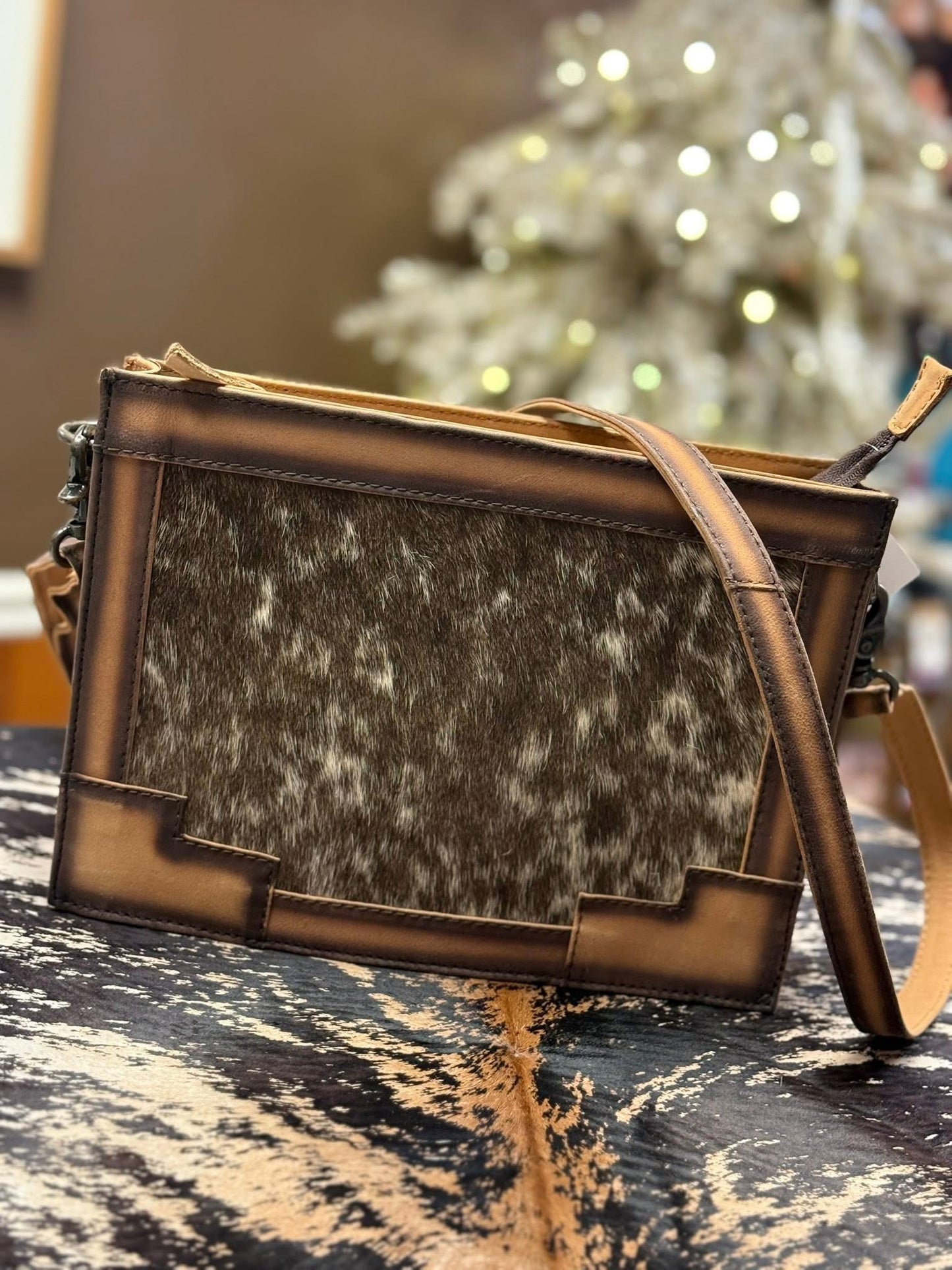 Prairie Heritage Cowhide Crossbody