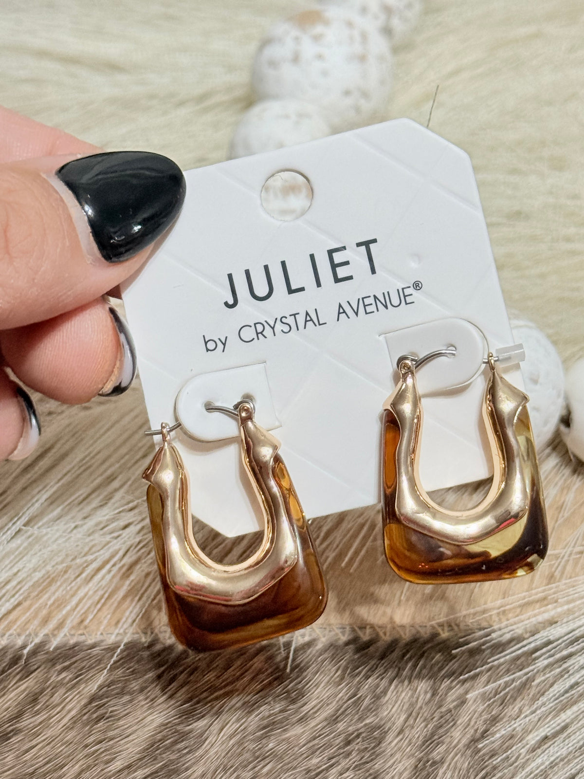 Tortoise Glow Earrings