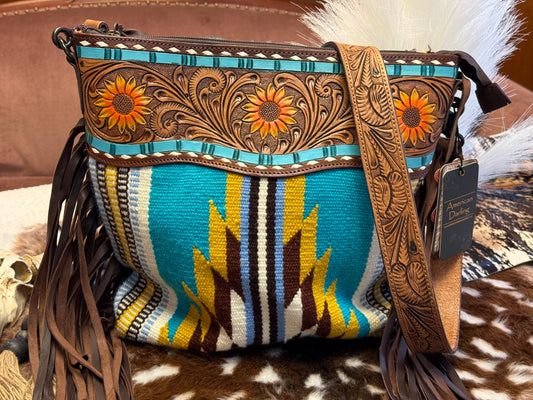 Sunflower Mesa Fringe Crossbody