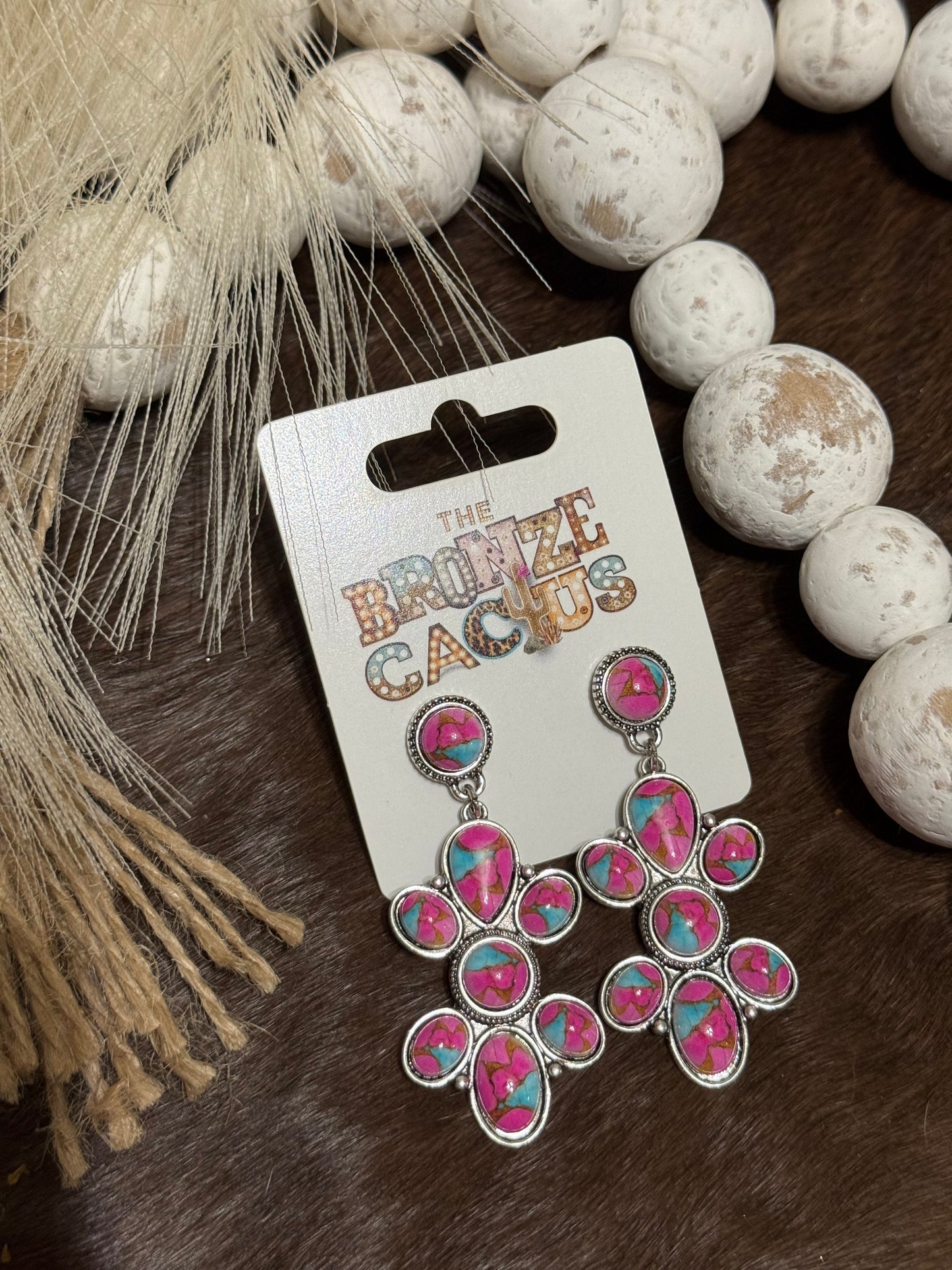Pink Prairie Earrings