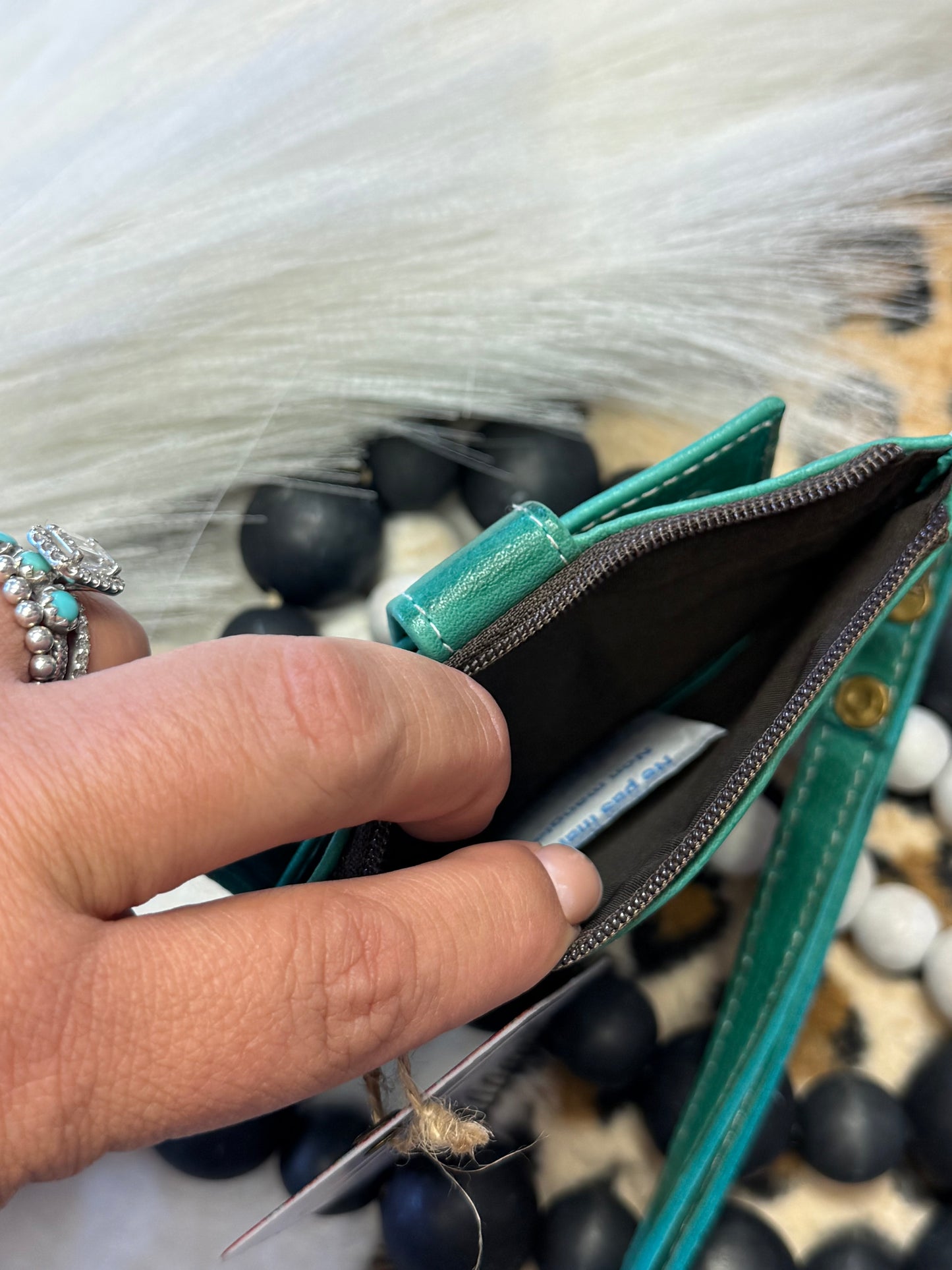 Emerald Trail Wristlet Wallet
