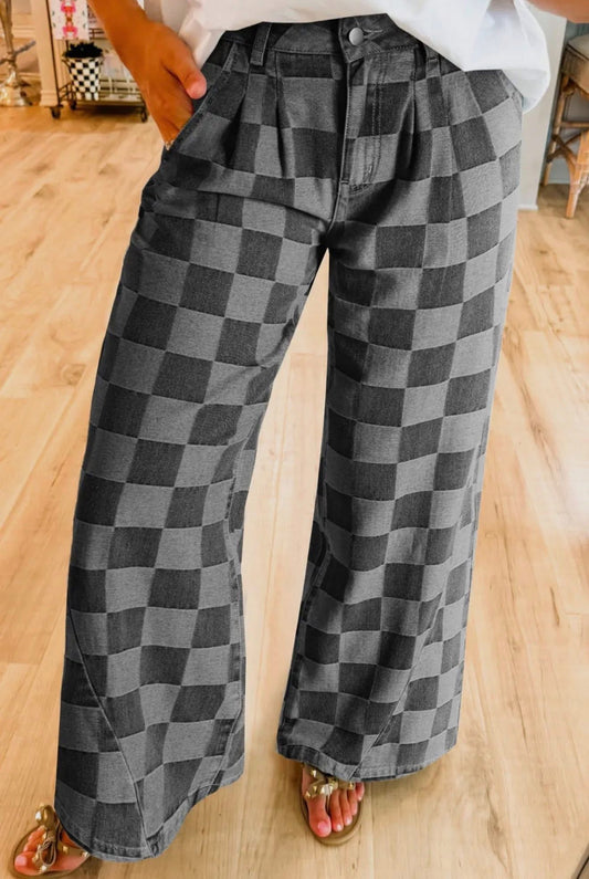 Fast Lane Checker Jeans