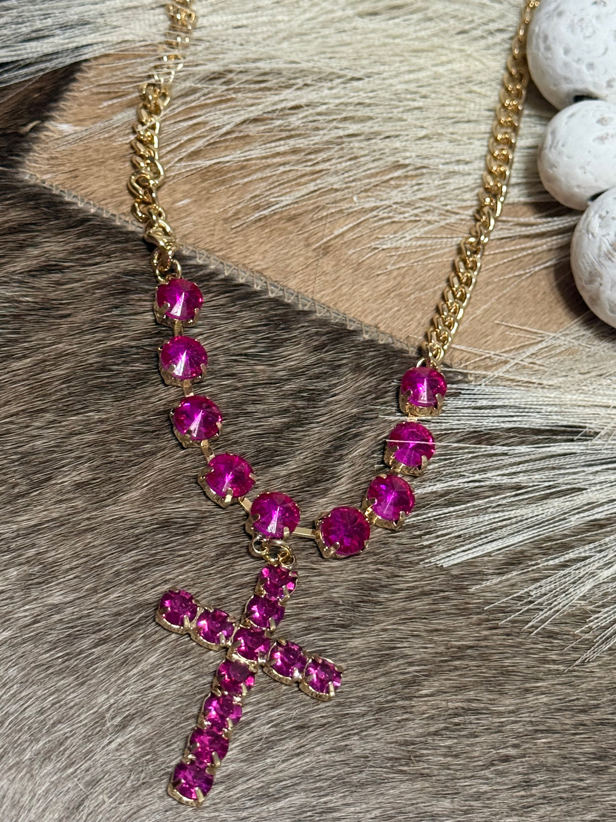 Faith in Fuchsia Necklace