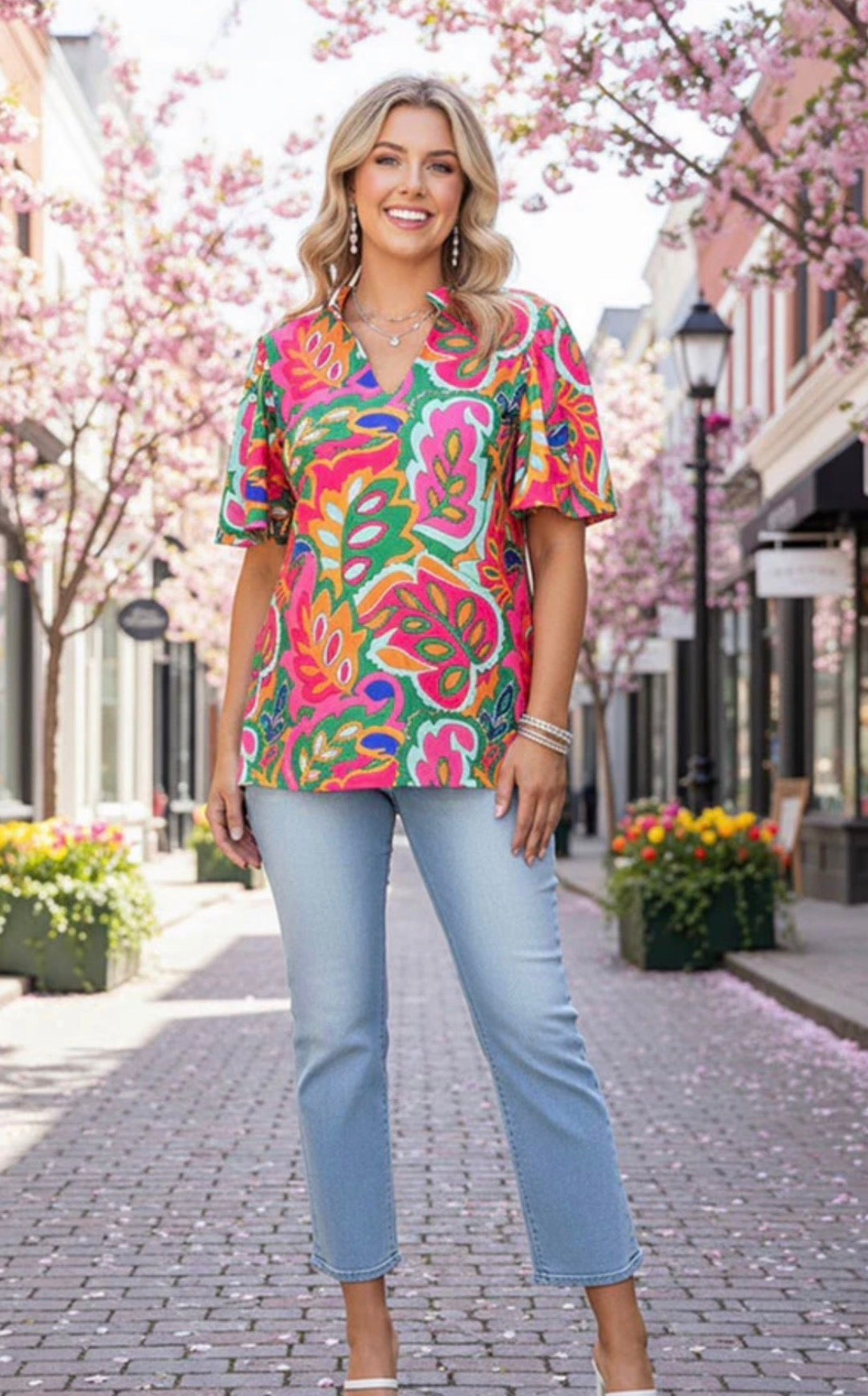Blooming in Color Blouse