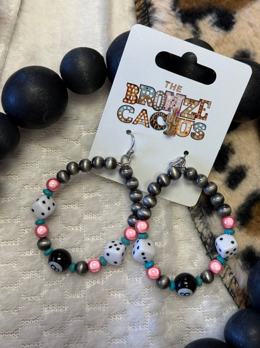 8Ball Throws Earrings