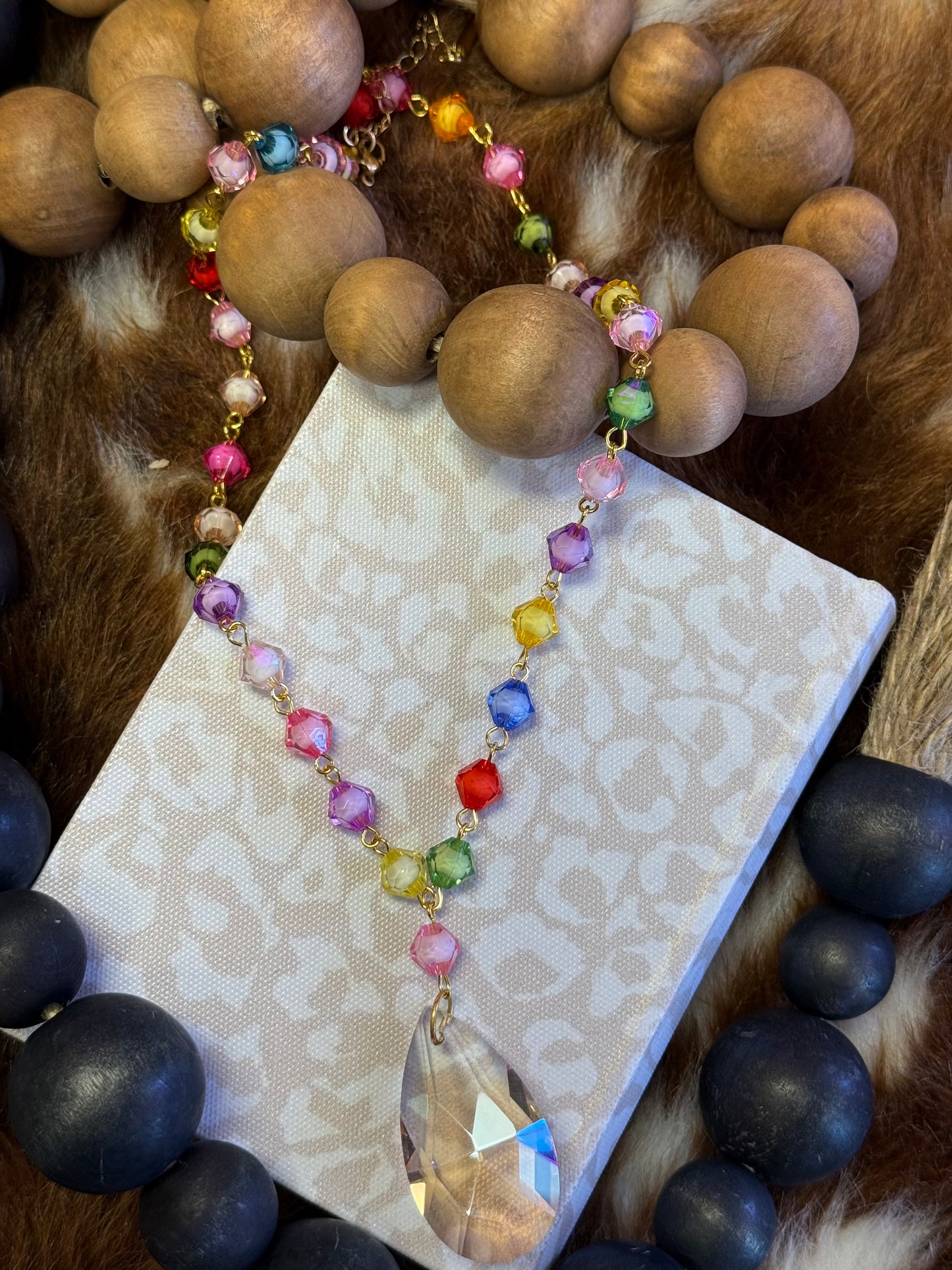 Rainbow Sparkle Necklace
