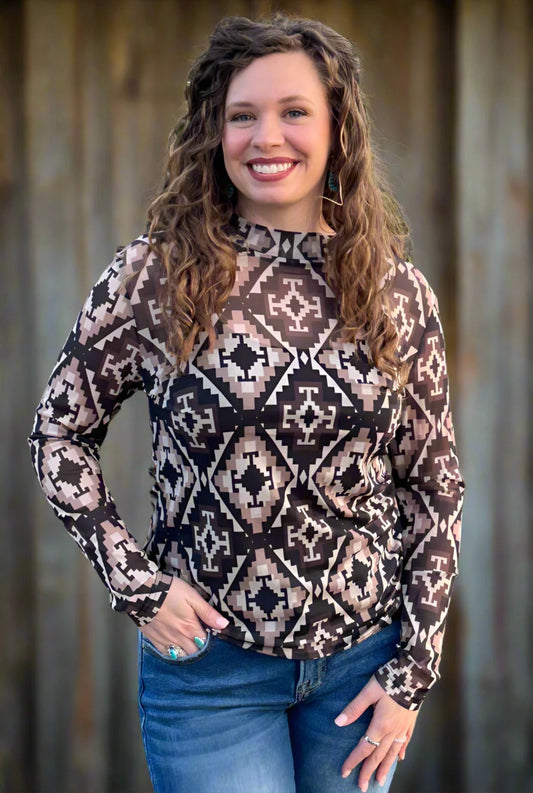 Canyon Chic Mesh Top