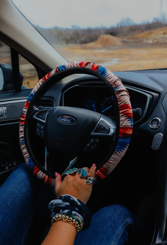 Aztec Trail Steering Wheel Cover