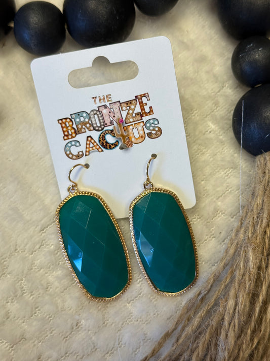 Emerald Charm Earrings