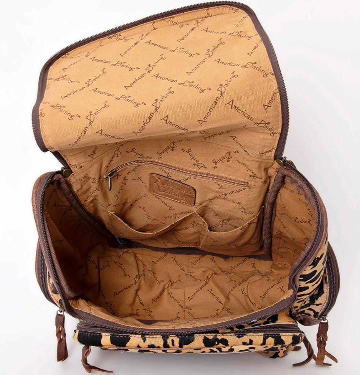 Leopard Luxe Tooled Backpack